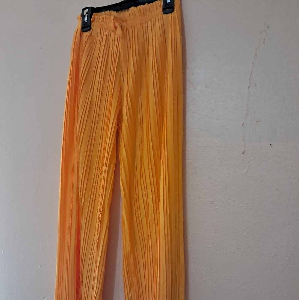Zara Wide Leg Pants Kids  Size 10/12 Yellow